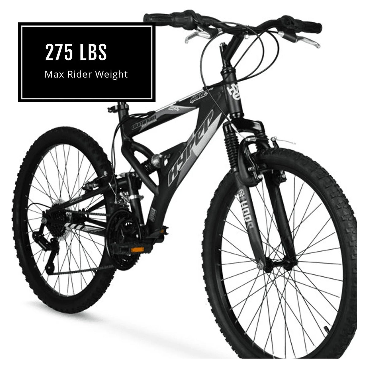 24 Boy's Black Mountain Bike B5472