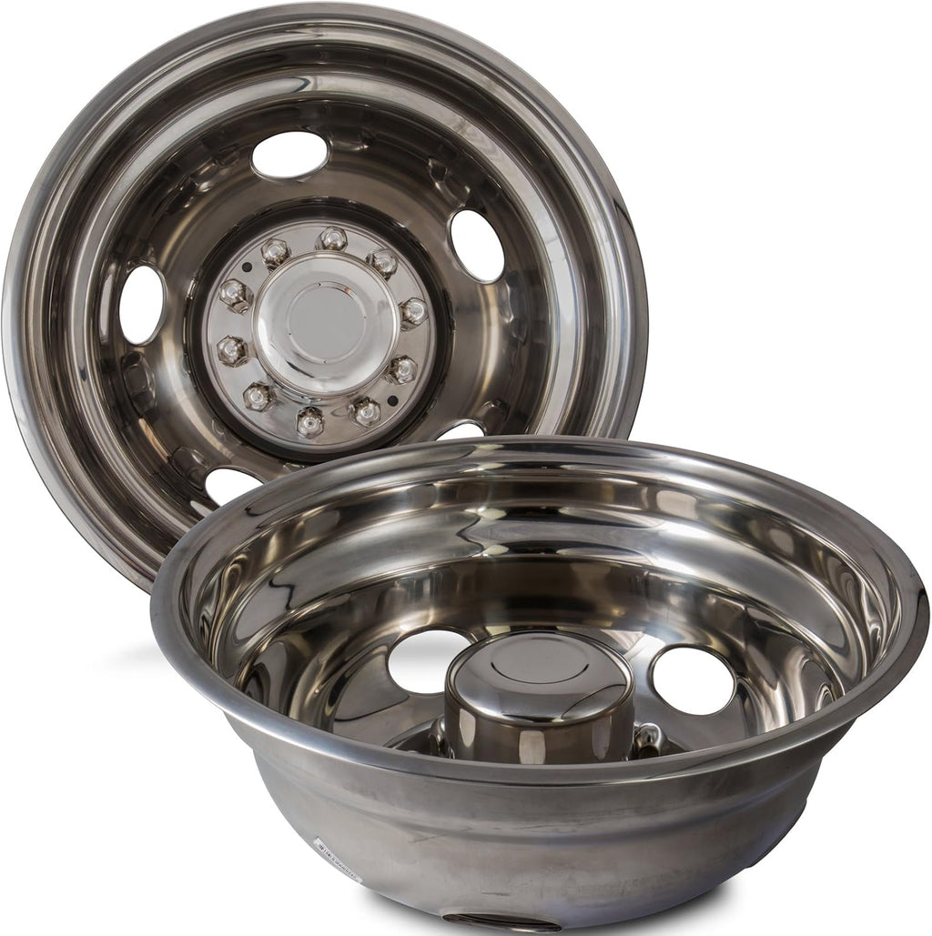 19.5 Inch Stainless Steel Wheel Simulators Pack of 4 B8095