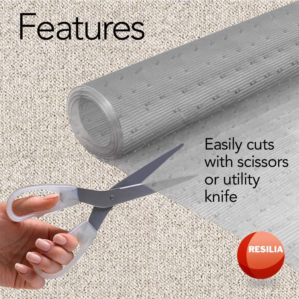 Clear Vinyl Plastic Floor Runner Protector 27 Inches Wide x 12 Feet Long J86679