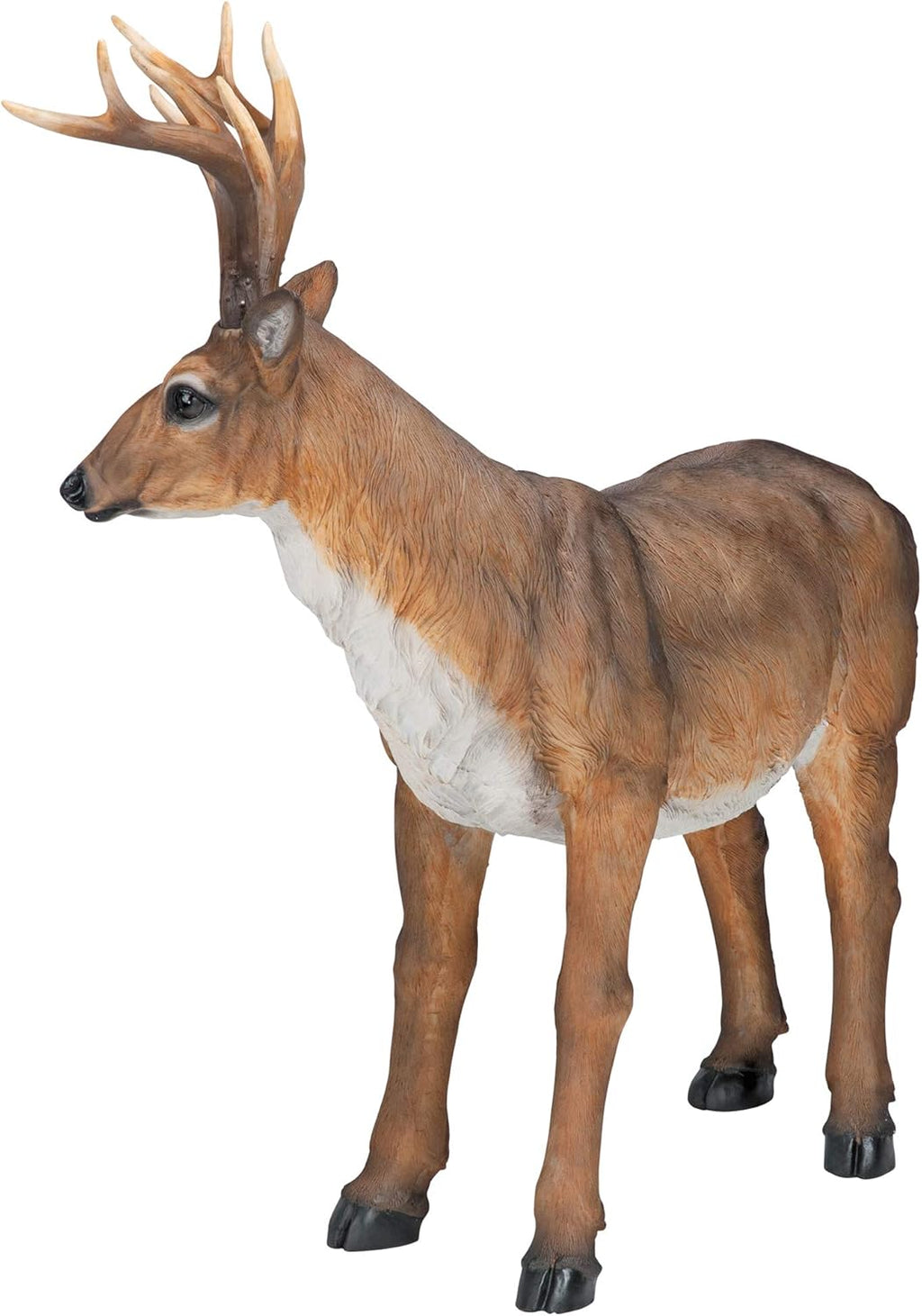 28 Inches Long Brown Handcast Polyresin Deer Statue K667