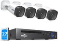 4K PoE 8CH 8MP NVR Security Camera System with 4Pcs Outdoor Bullet Cameras, 3TB Hard Drive, 100ft Night Vision, IP67 Waterproof Q391338