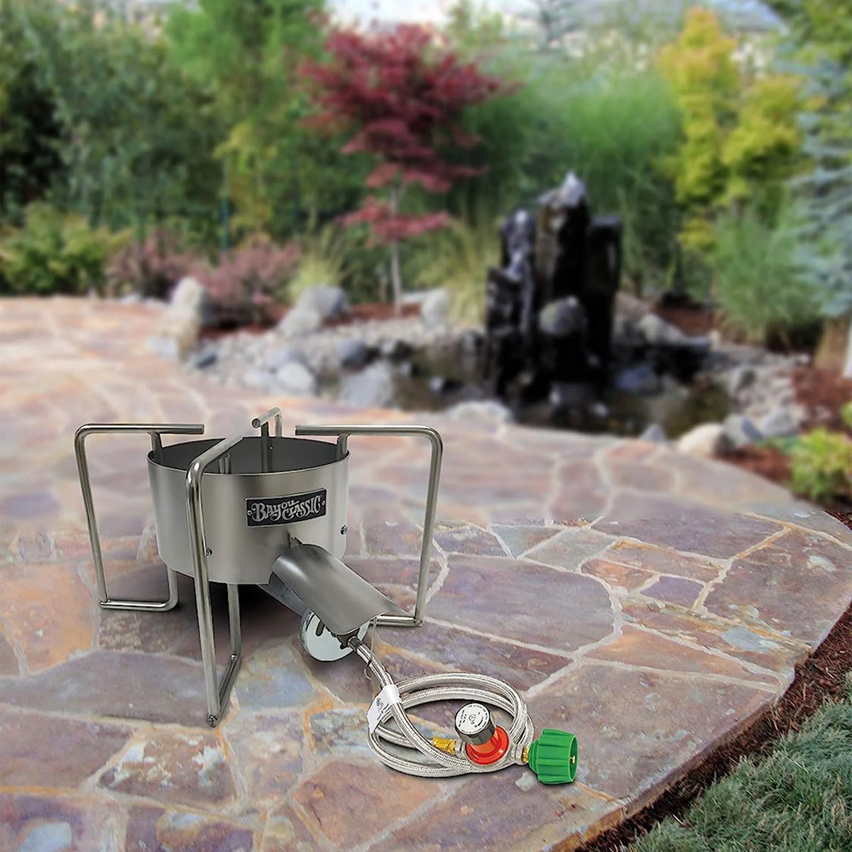 22 Inch Stainless Steel Dual Jet Burner Crawfish Cooker B469