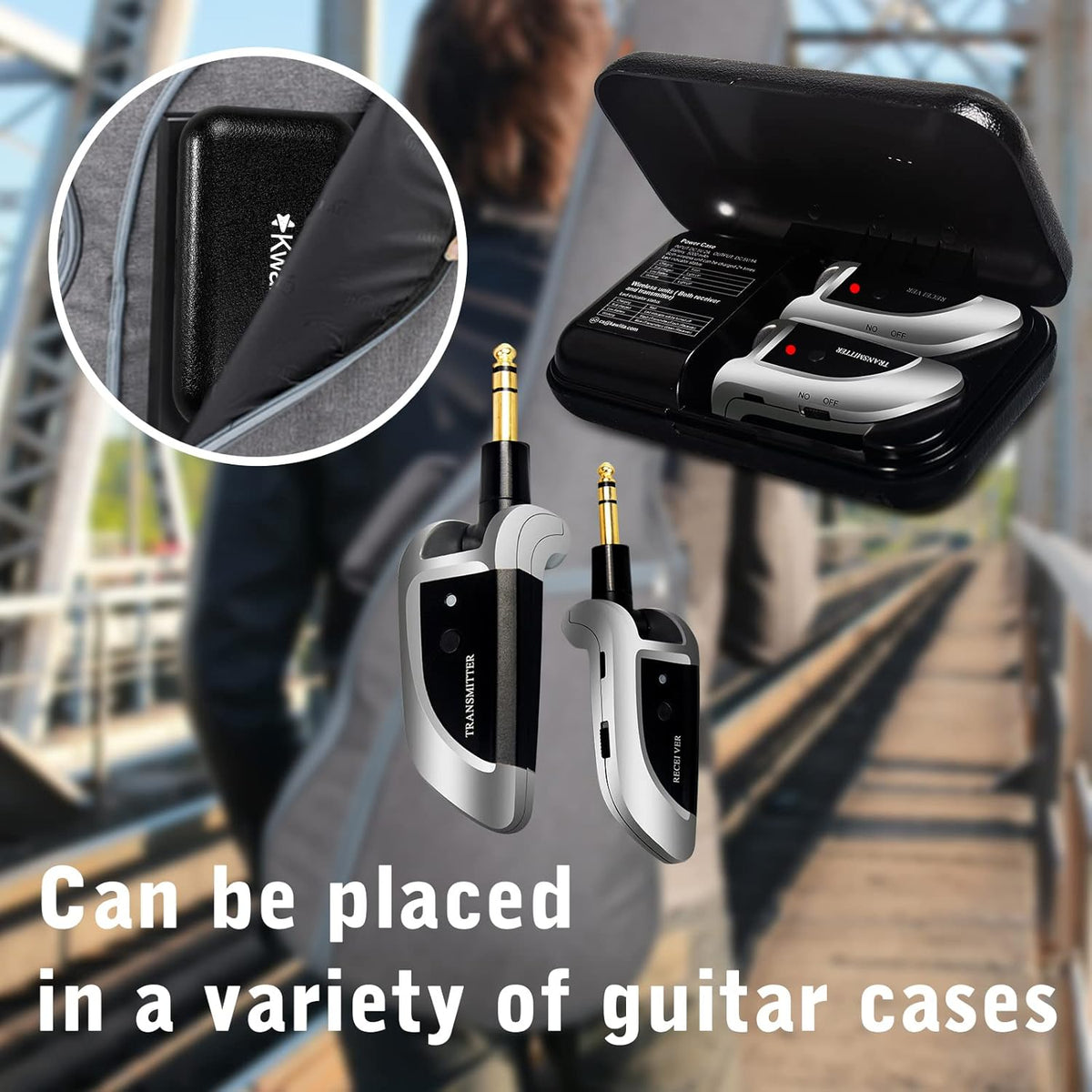Wireless Guitar System with Charging Case K62938