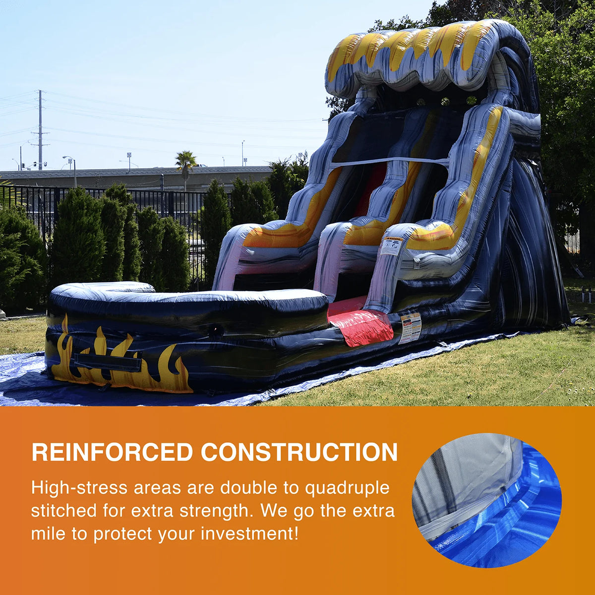 Commercial Grade Inflatable Water Slide with Splash Pool A765