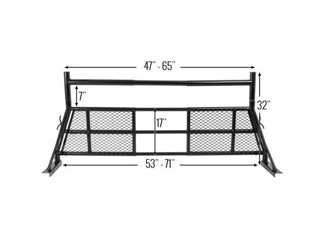 Adjustable Pickup Truck Headache Rack Window Guard I4793