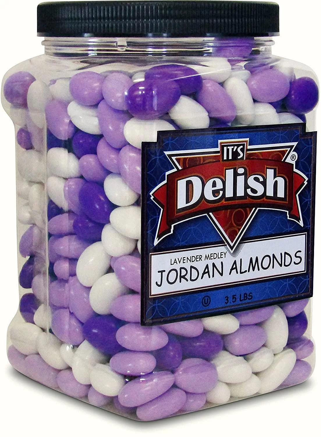 Lavender Purple & White Jordan Almonds 3.5 LBS Vegan & Kosher N169