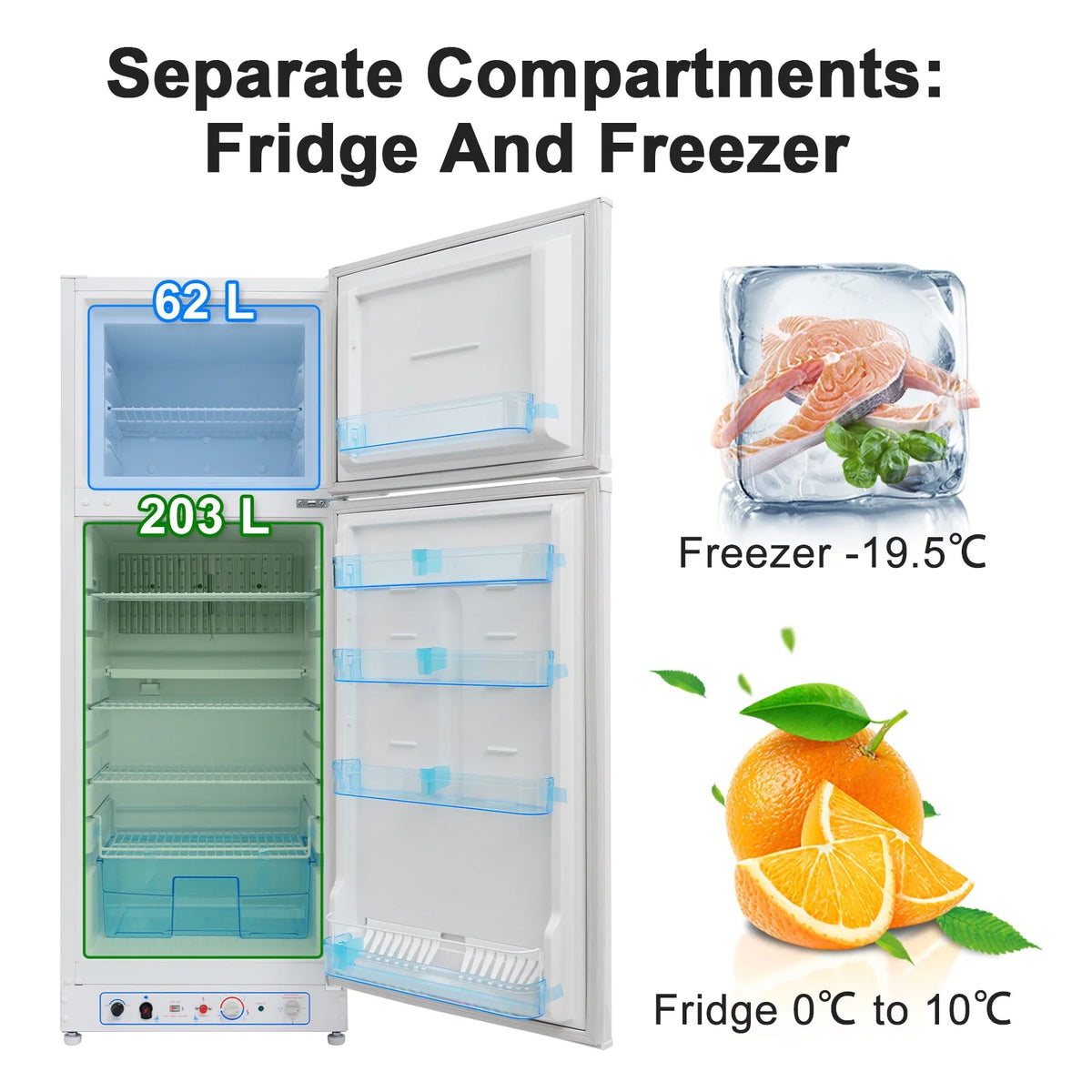 Propane Refrigerator 9.3 Cu ft N1872