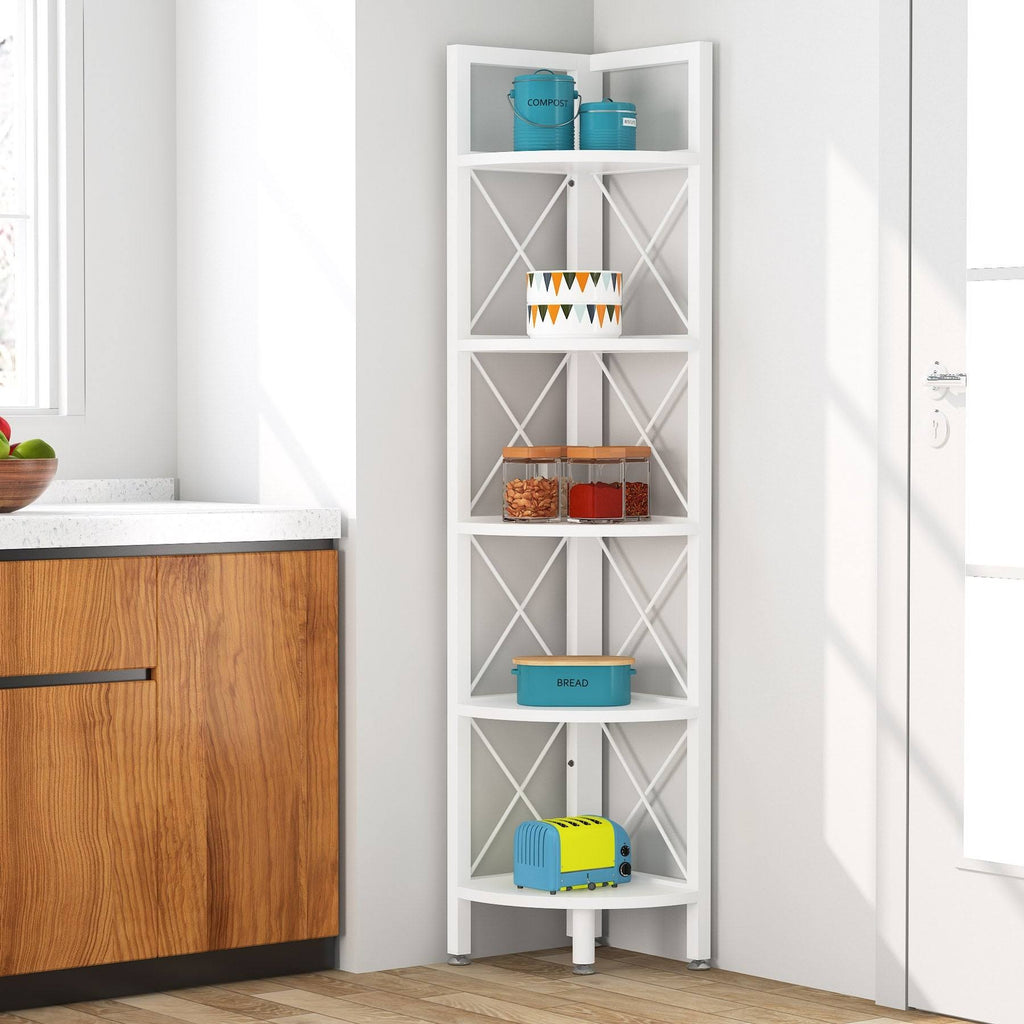 5-Tier Corner Bookshelf Black I540