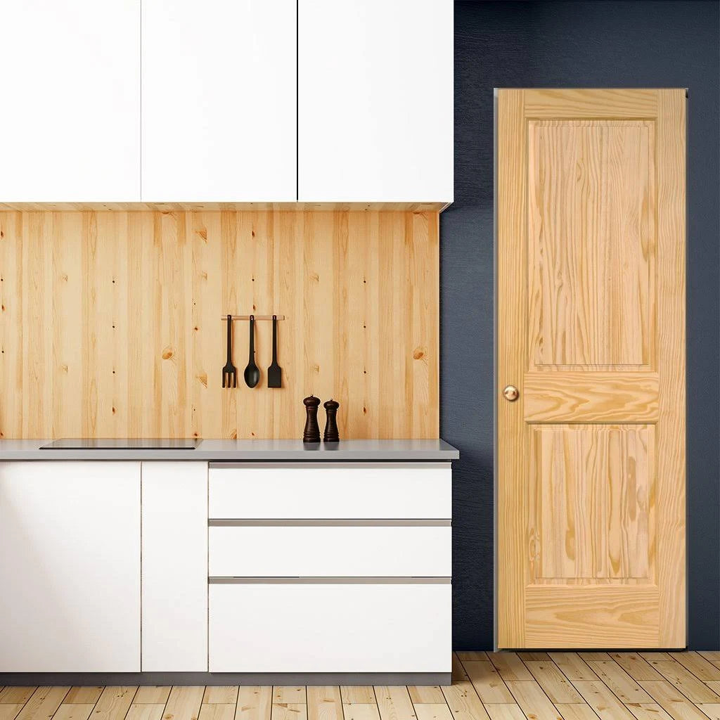 Paneled Solid Wood Unfinished Standard Door J9389