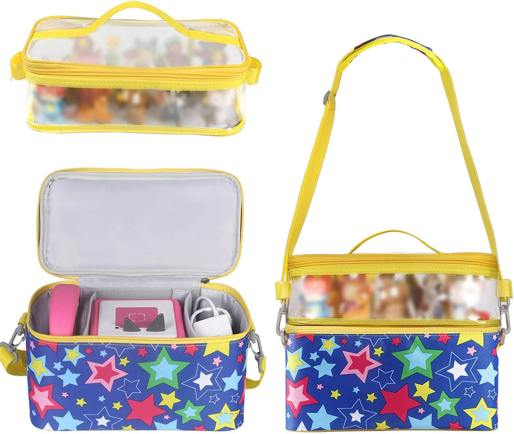 Transparent Carrying Case with Bottom Magnet Design T9588