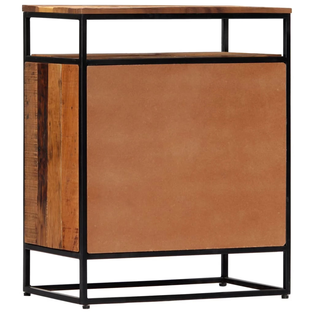 Side Cabinet Solid Reclaimed Wood and Steel N6488