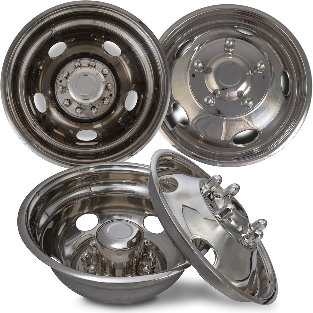 19.5 Inch Stainless Steel Wheel Simulators Pack of 4 B8095