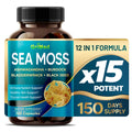 Sea Moss Extract with Ashwagandha, Burdock Bladderwrack, Black Seed 150 Count W798136