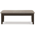 49 Inch Brown Polyester Upholstery Storage Bench I771
