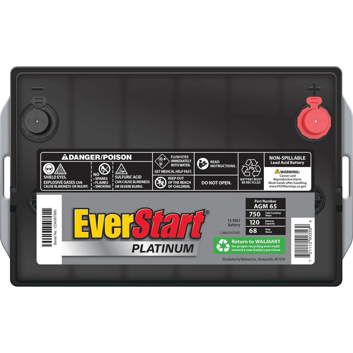 AGM Automotive Battery Group Size 65 12 Volt 775 CCA K928