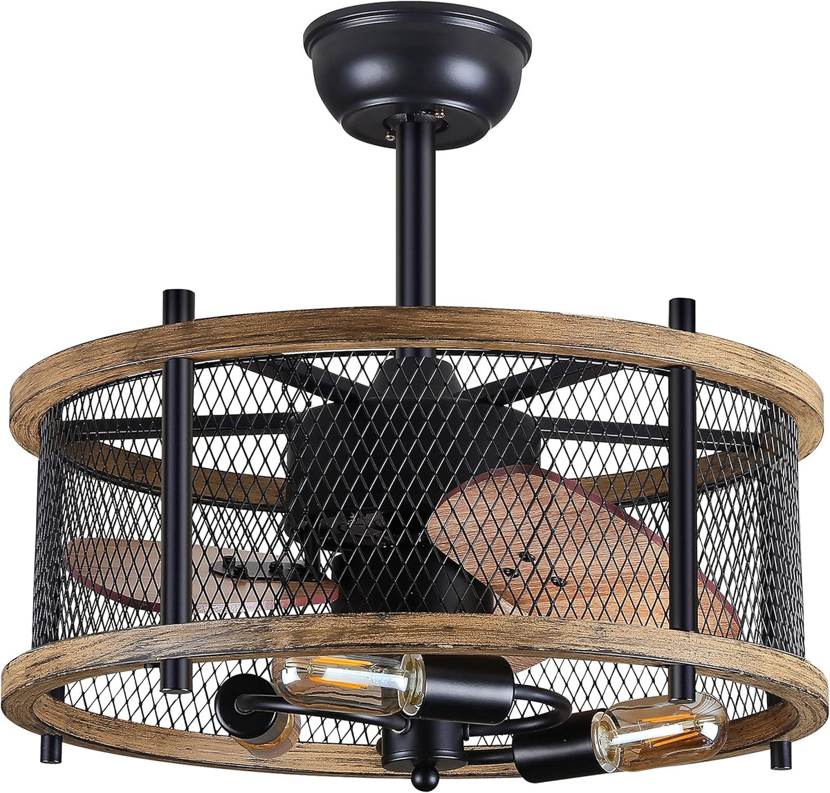 20-inch Caged Ceiling Fan with Light U440