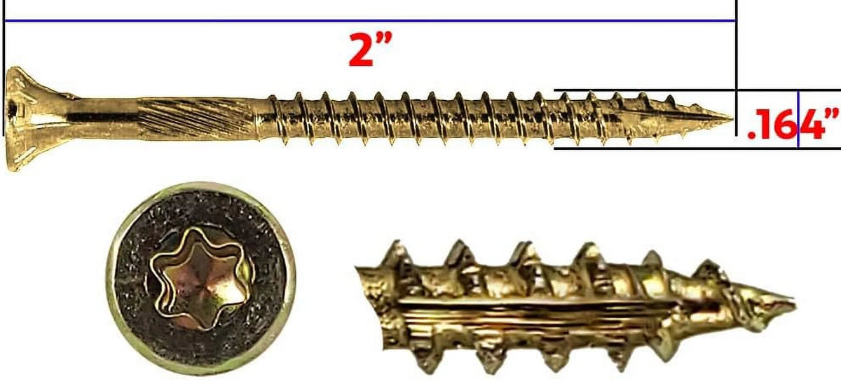 2" Gold Star Wood Torx/Star Drive Head J5095