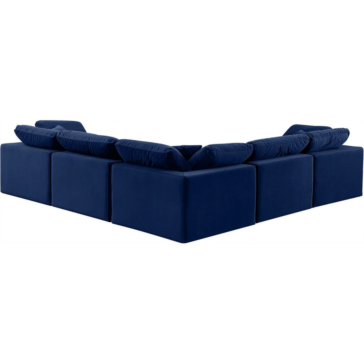 Navy Velvet Modular Sectional I5711