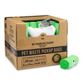 Dog Poop Waste Bags with Dispenser and Leash Tie G1809