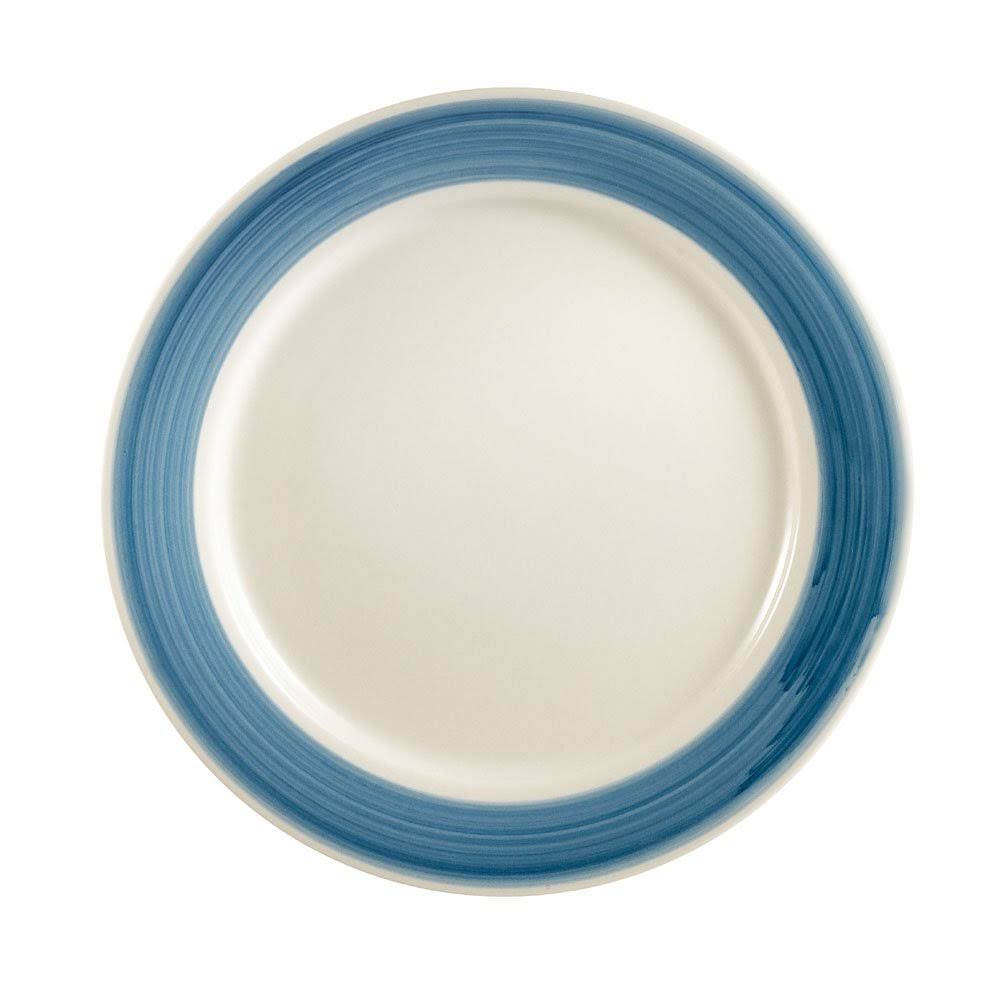 Blue Stoneware Round Plate, Box of 12 U1953
