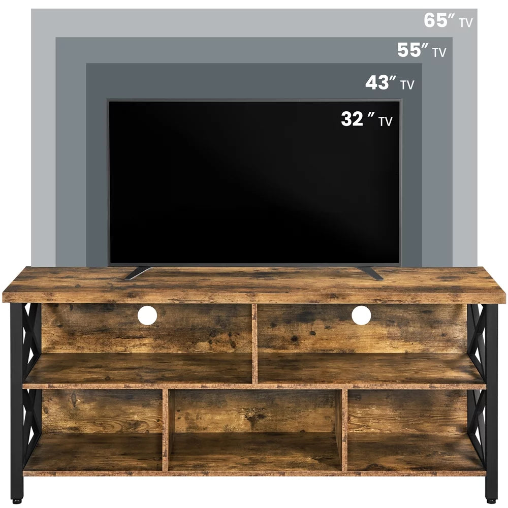 Gray TV Stand with Storage P819
