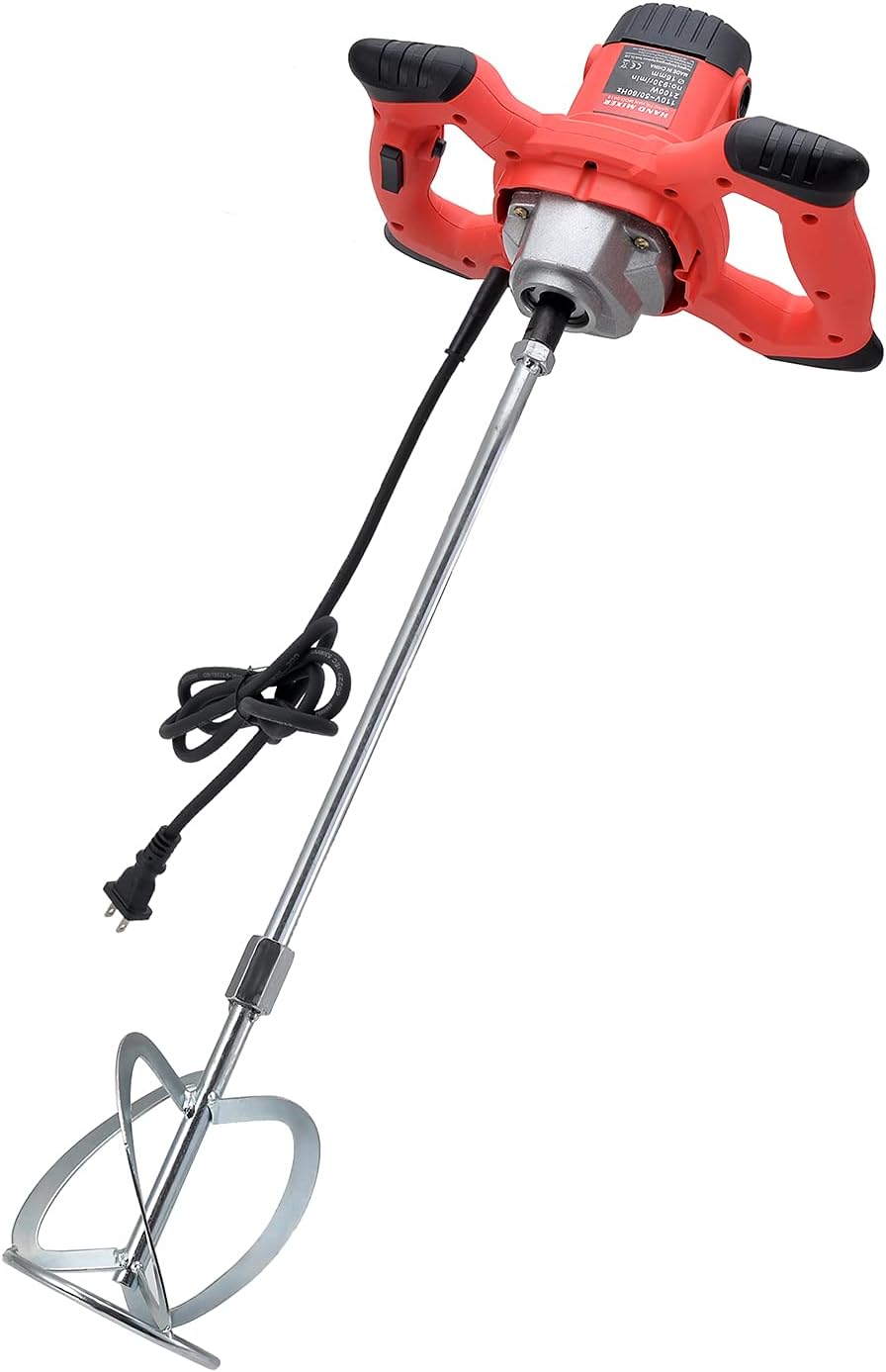 2100W Electric Handheld Concrete Mixer Drill, Cement Stirrer with Rod, 6 Speed, 110V, Pack of 2 H773