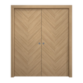 Solid Wood Sliding French Double Pocket Doors 36 x 80 inches H8479