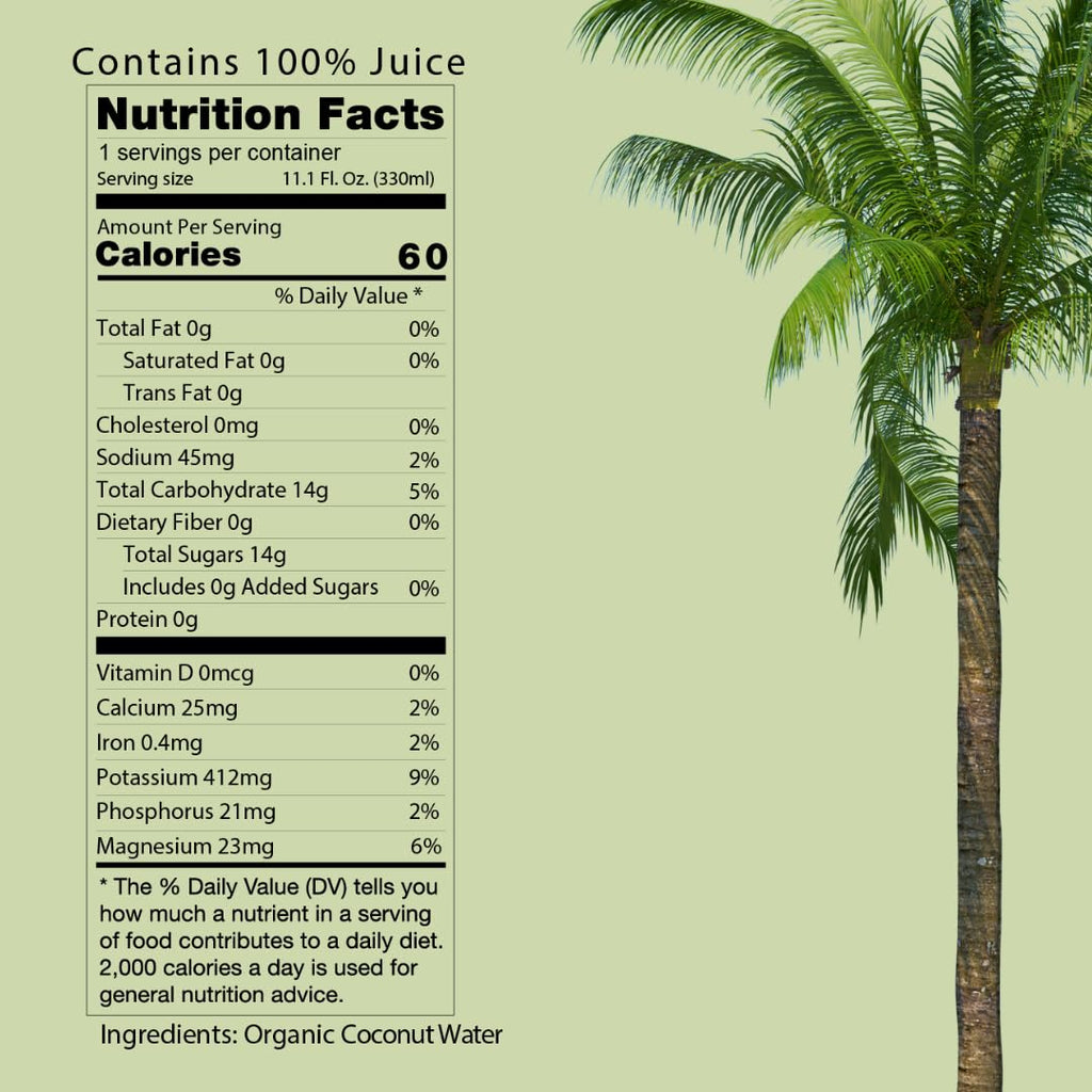 11 Fl Oz (Pack of 12) Organic Coconut Water I818104