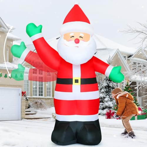 8.8 FT Waving Christmas Inflatables Santa Claus B6475