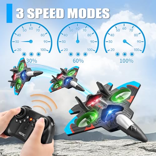 Foam Remote Control Airplane RC Plane Fighter Jet with Light V364394