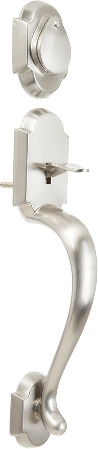 Satin Nickel Single Cylinder Handleset Y664