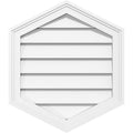 Vertical Peaked Surface Mount PVC Gable Vent P271093