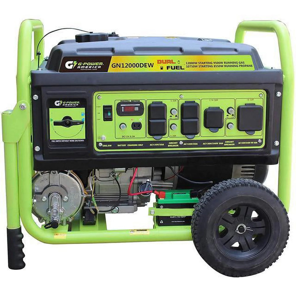 12000W Dual Fuel Portable Generator with 479cc 18-HP Engine H427453