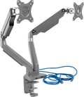 Dual Monitor Arm Mount Desk Stand with USB Ports F483422