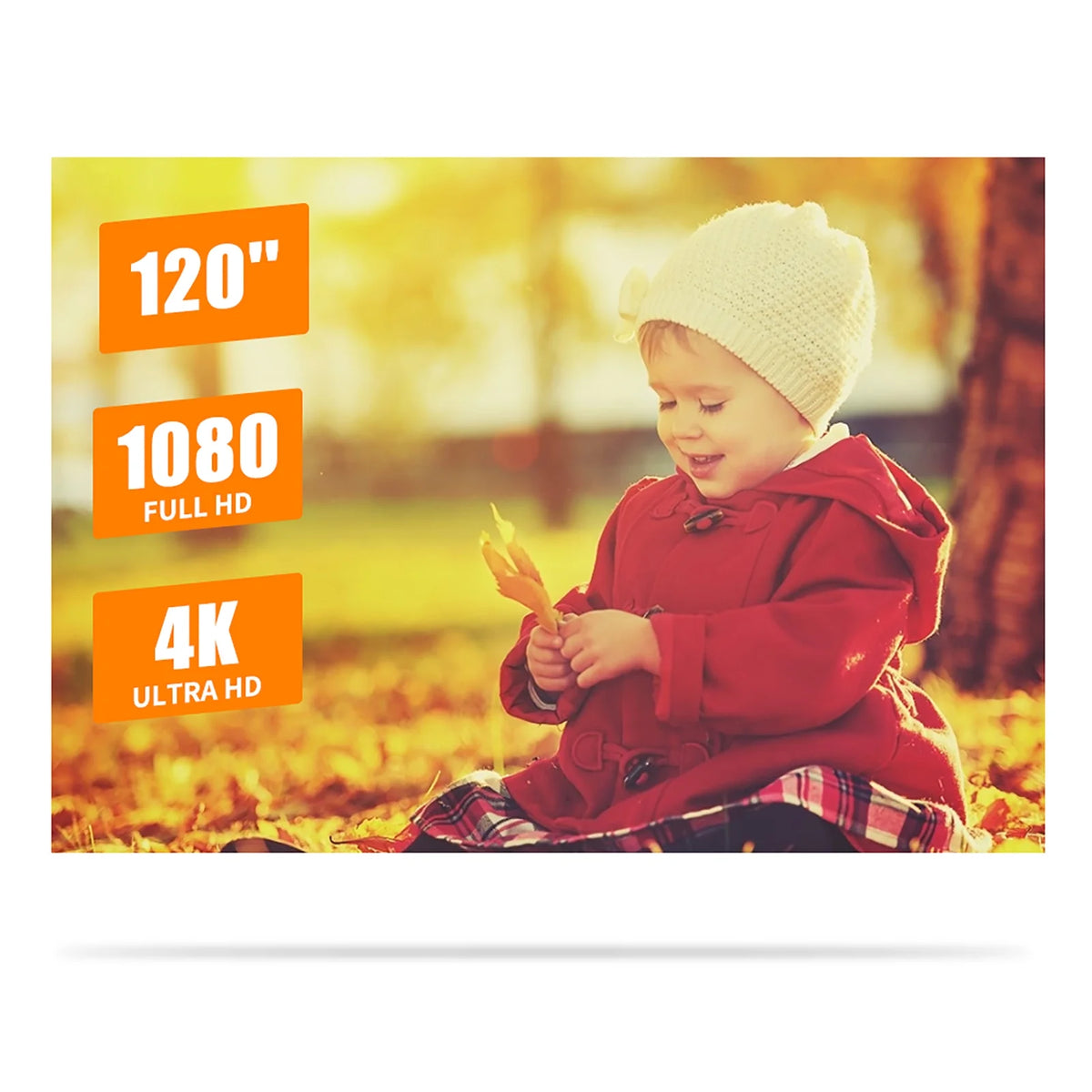 Projection Screen Movie Screen 16 9 3d 4k 1080p Indoor Theater C946