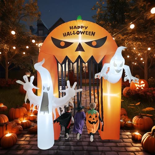 8FT Halloween Inflatable Archway with LED Lights N16888