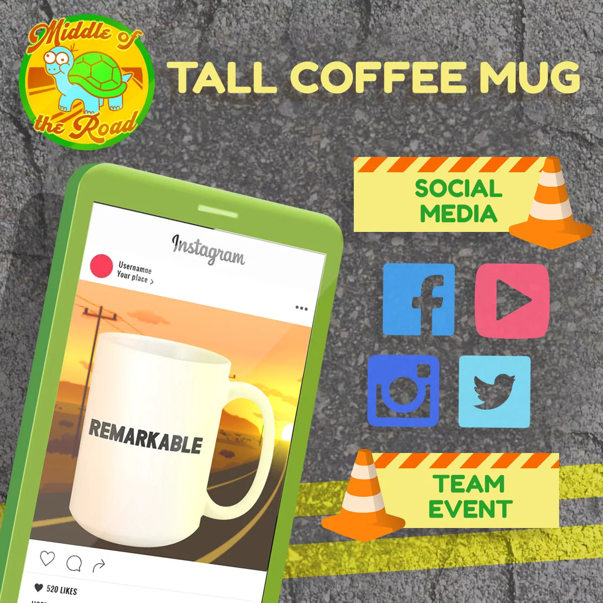 White Ceramic 15oz Mug I798