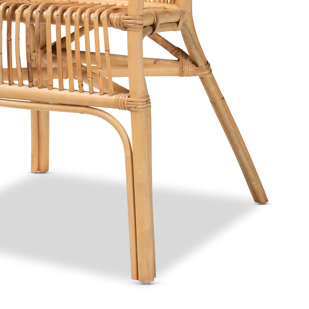 Natural Brown Rattan Dining Chair W684038