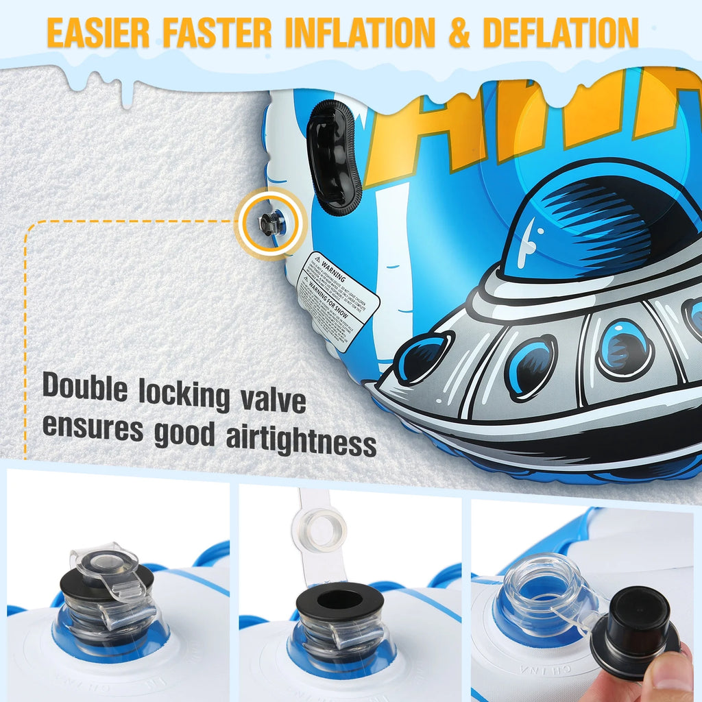 47 Inch Inflatable Pvc Snow Tube Sled I28307