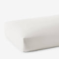 Ivory 600-Thread Count Egyptian Cotton Sateen Twin Fitted Sheet J107965