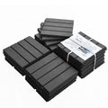 12 x 12 inches Composite Interlocking Decking Tile, 27 Pieces Dark Grey N7789