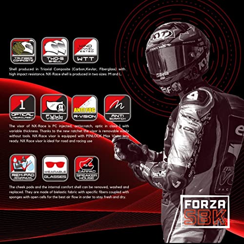Carbon Fiber Full Face Motorcycle Helmet X969