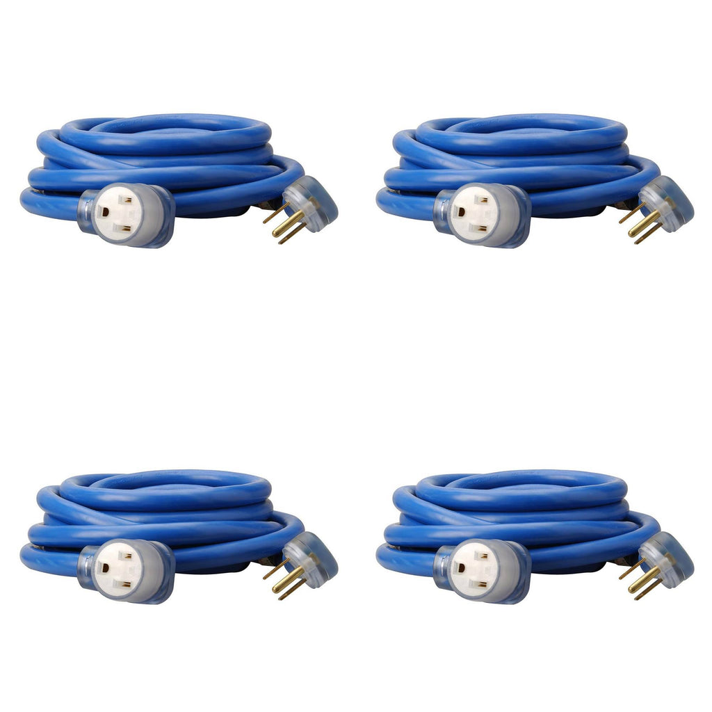 25 ft Weather Resistant Electrical Extension Cord 4 Pack Q29377