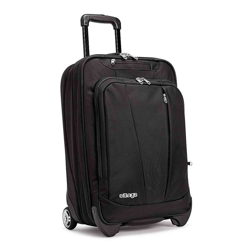 Expandable Wheeled Carry-On 22 Solid Black D249