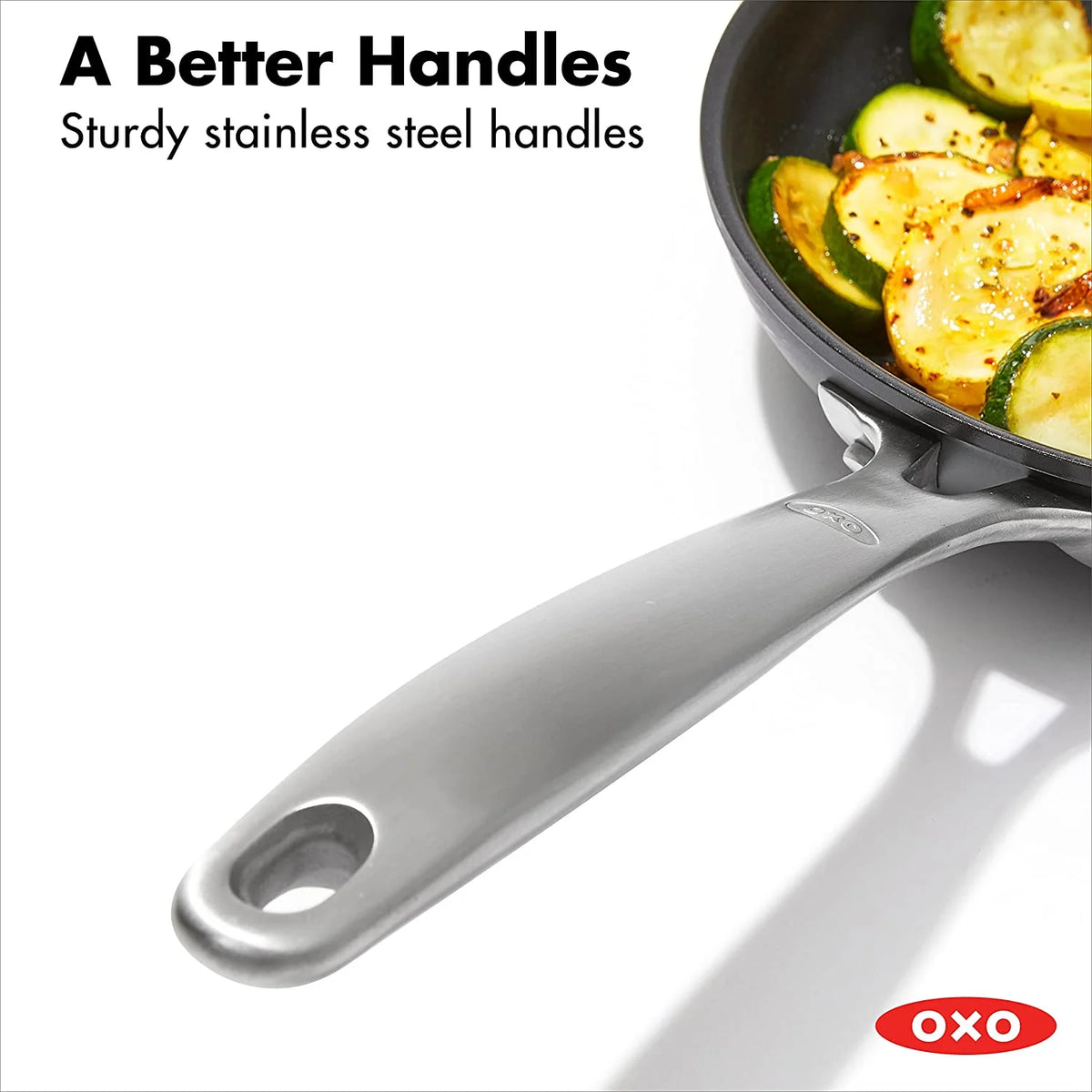 10 Piece Nonstick Cookware Set with Stainless Steel Handle B963