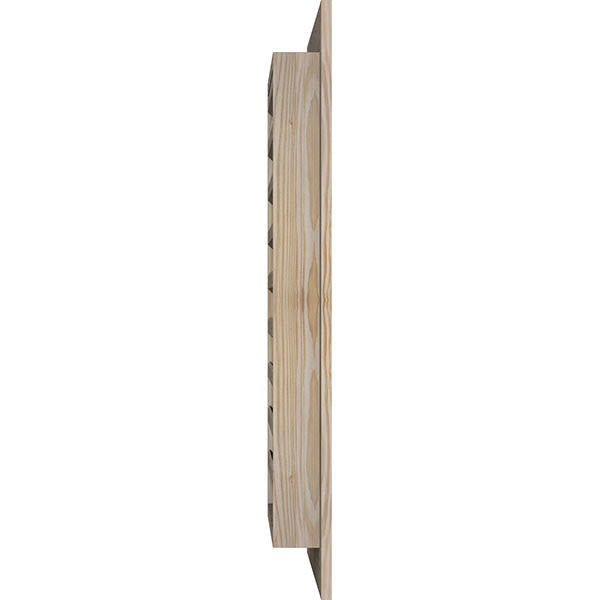 Unfinished Smooth Pine Gable Vent N1621