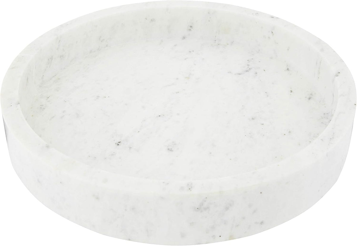 8 Round Carved Marble Tray T97255