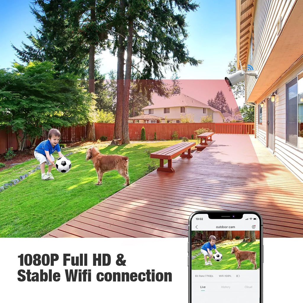 1080P Battery Powered Wireless Outdoor Security Cameras K586