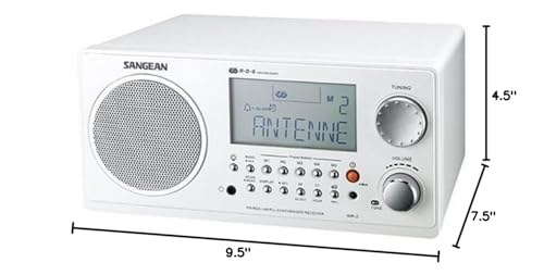 White Wooden Cabinet Digital Tuning Radio W53882