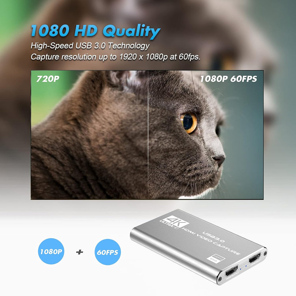 4K USB 3.0 HDMI Video Capture Card Pack of 2 Y588592